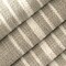 Grey Stain Resistant Performance Pet Friendly Stripe Linen Look Textured Woven Pattern Upholstery Fabric by The Yard - SKU: Maxine Stone